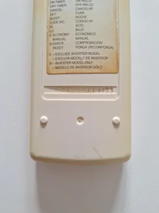 Mando Aire Acondicionado Panasonic ac75c2293 4483