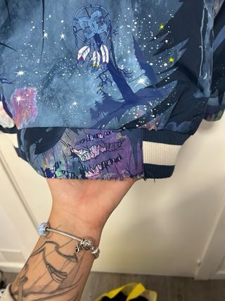 Chaqueta DC Snowboard Azul Estampada