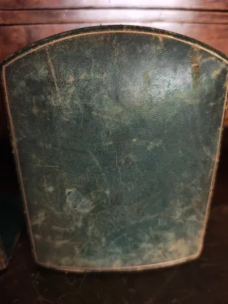 Coppia fermalibri vintage primi '900