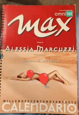 Calendario max alessia Marcuzzi 1998