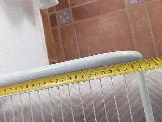 Colgador recibidor metal blanco