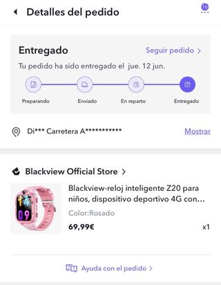 Orologio Smart Blackview Z20 per Bambina