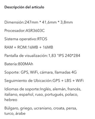 Orologio Smart Blackview Z20 per Bambina