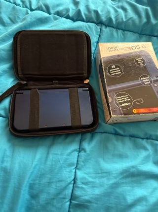 Nintendo New 3DS XL Azul + Funda y Juegos