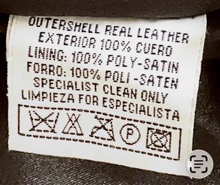 Chaqueta de cuero hombre negra