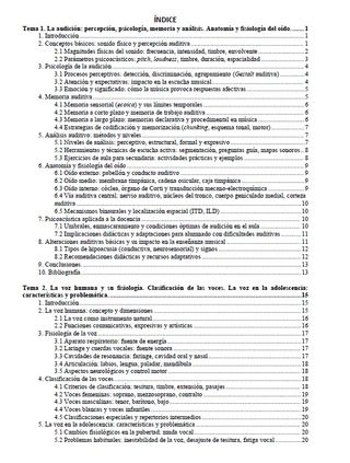 TEMARIO OPOSICIONES MÚSICA SECUNDARIA