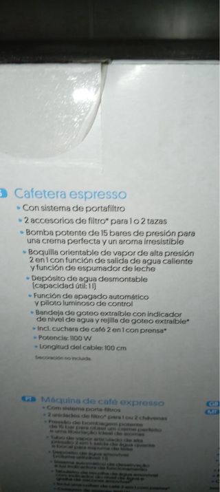 Cafetera Espresso SilverCrest