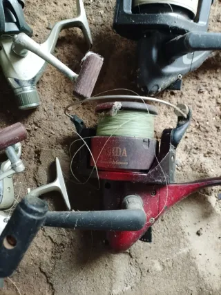 Lote 6 carretes pesca