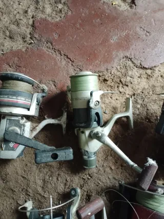 Lote 6 carretes pesca