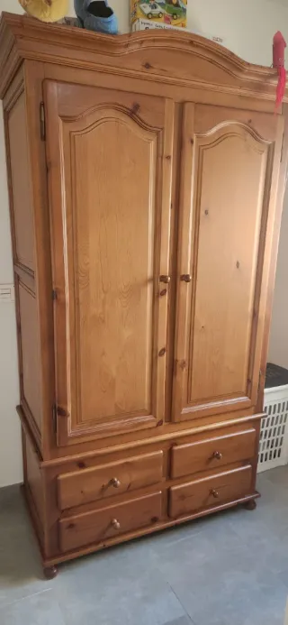 Dormitorio con armario 2 camas juvenil provenzal