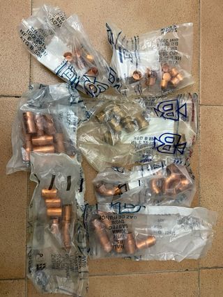 Lote accesorios cobre 12 mm