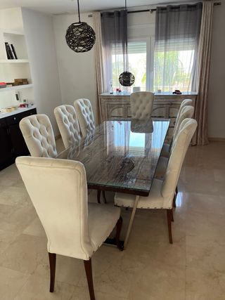 Conjunto mesa comedor alta calidad