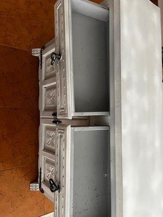 Mueble recibidor madera y metal