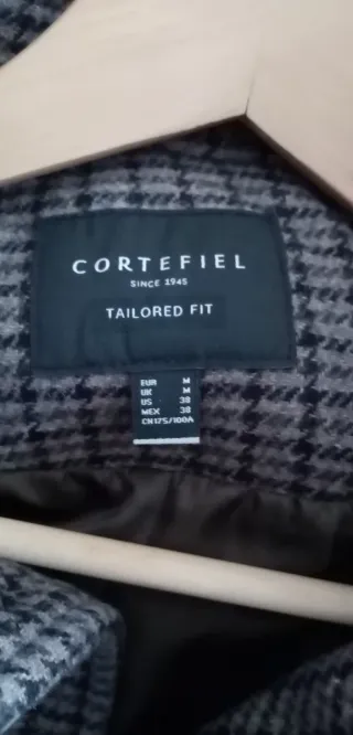 Abrigo de hombre a cuadros