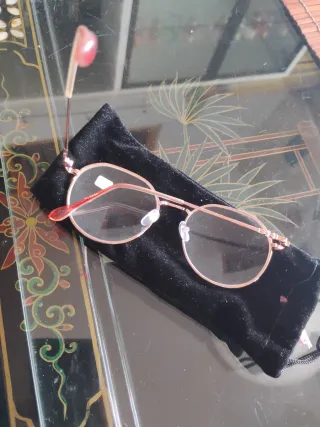 Gafas miopía 0.5 en color rosa dorado