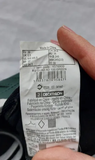 Pattini a rotelle Decathlon n.39