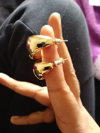 Pendientes dorados aro