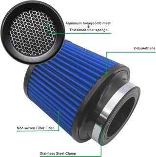 Filtro Universal de Aire para Coche - 76 mm, 89 mm