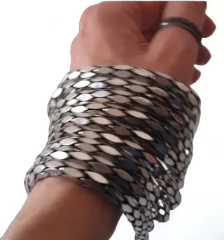 Bracciale, cascata di gocce, misura regolabile.