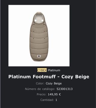 Carrito Bebé Cybex Platinum Rosegold