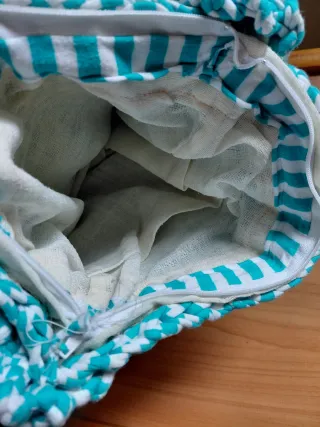 BOLSO DE "TRAPILLO", TEJIDO A MANO