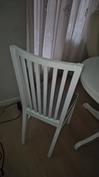 Mesa redonda Ikea + 4 sillas