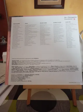 Sr. Chinarro - Presidente Vinilo