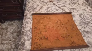 Conjunto de 5 Tapices Pirograbados