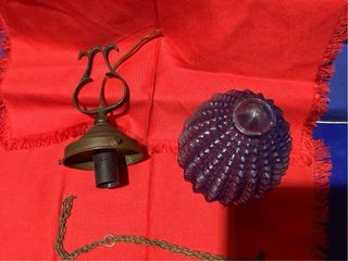 Lámpara colgante vintage azul