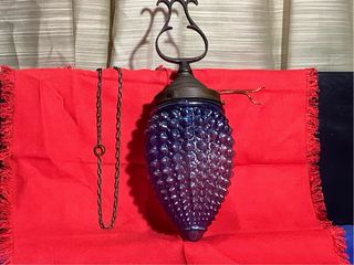 Lámpara colgante vintage azul