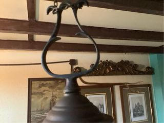 Lámpara colgante vintage azul