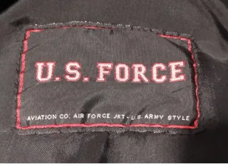 Giacca vintage pelle U.S. Force Taglia 52