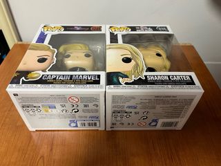 Funko Pop Captain Marvel y Sharon Carter