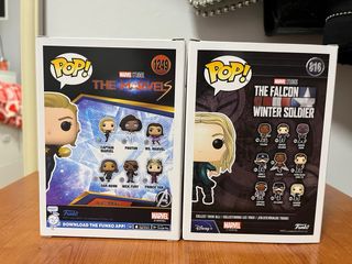Funko Pop Captain Marvel y Sharon Carter