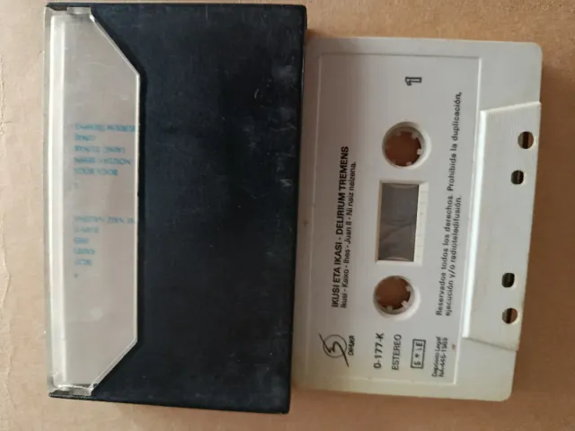 Casete Delirium Tremens Ikusi eta ikasi.