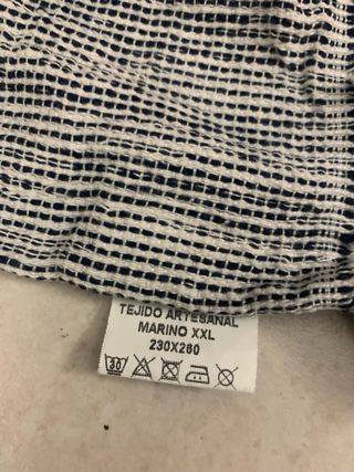 Manta de sofá con flecos