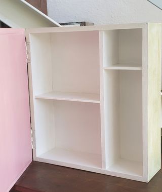 Armario auxiliar antiguo madera restaurado.