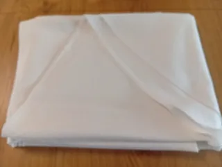 Mantel redondo grande blanco