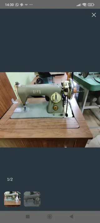 Lote 5 máquinas de coser Alfa