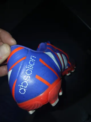 Botines Adidas Predator Fútbol/Rugby Azul/Naranja