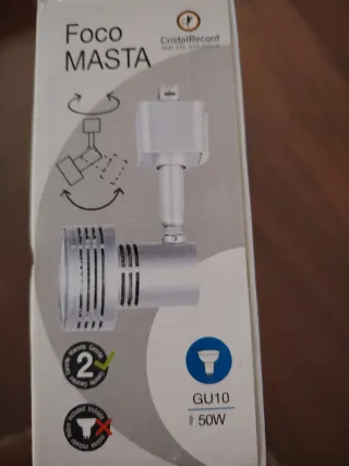 Foco GU10 50W CristalRecord Cantidad 50 unidades