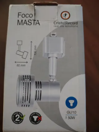 Foco GU10 50W CristalRecord Cantidad 50 unidades