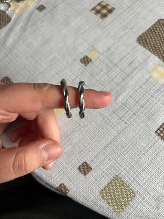 Lote de pendientes plateados variados