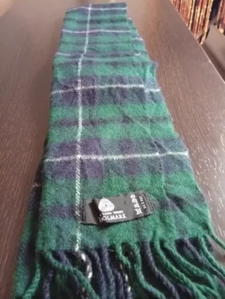 Bufanda Lana Virgen Woolmark Tartán