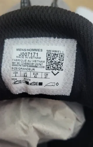 Zapatillas Merrell grises y negras