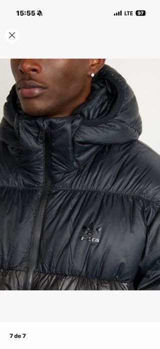 Plumífero Adidas Negro