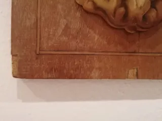 Vecchio angioletto in gesso