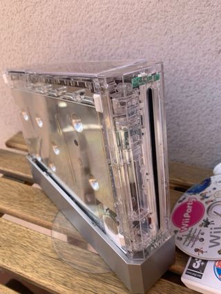 Consola Nintendo Wii Transparente + Mandos