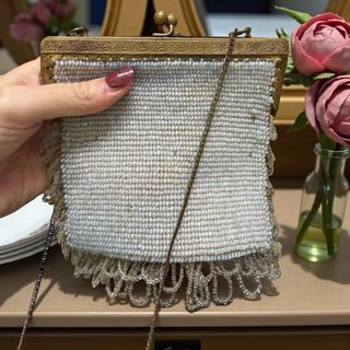 Borsetta antica da ballo anni 20 Liberty perline