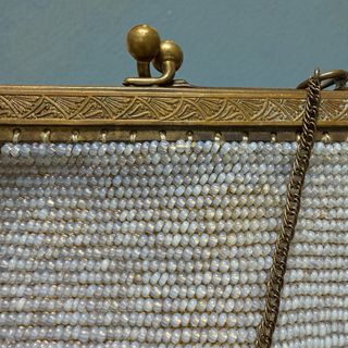 Borsetta antica da ballo anni 20 Liberty perline